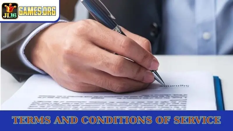 Terms and conditions of service