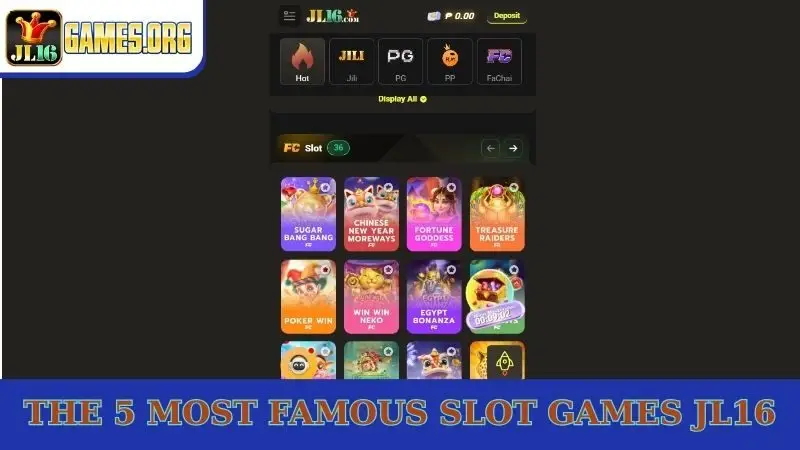The 5 most famous slot games JL16