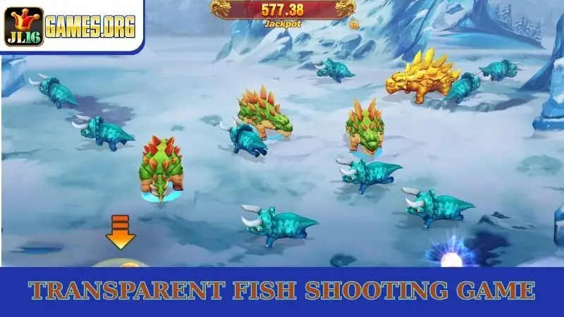 Transparent fish shooting game